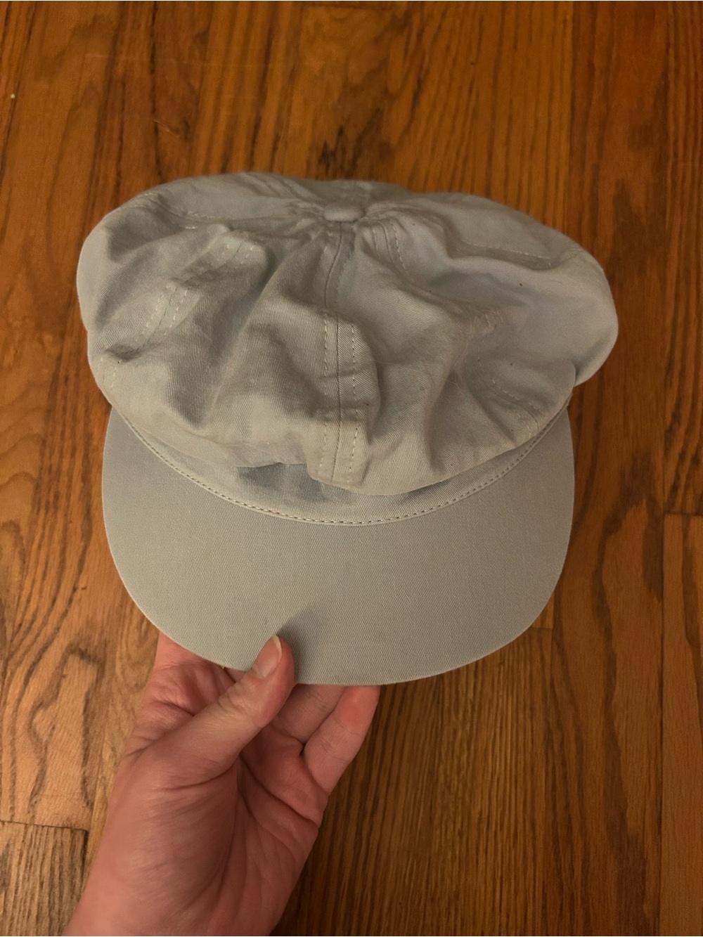Light Gray Women's Soft Cotton Newsboy Cap